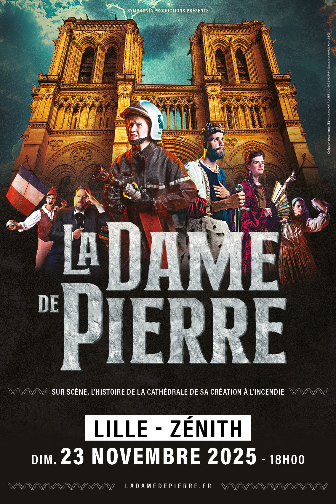 Dame de Pierre 40x60 Affiche LILLE