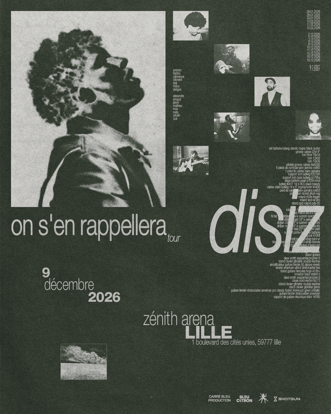 disiz tour 2026 declinaison salle final